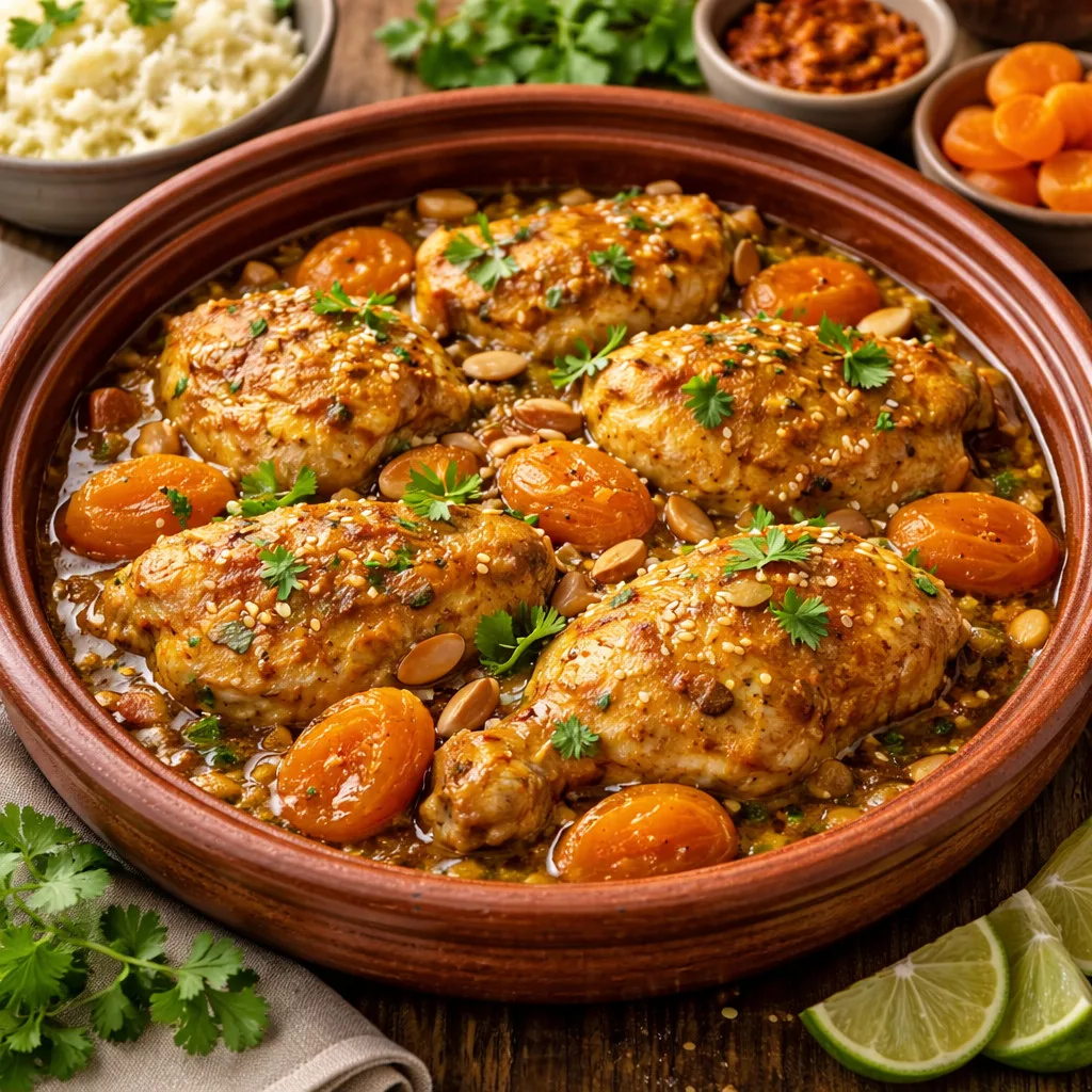 tajine poulet abricots